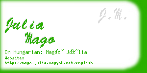 julia mago business card